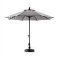 Ampio ombrellone da esterno 300×300×260 cm - grigio - all'aperto - stile moderno per terrazza e giardino