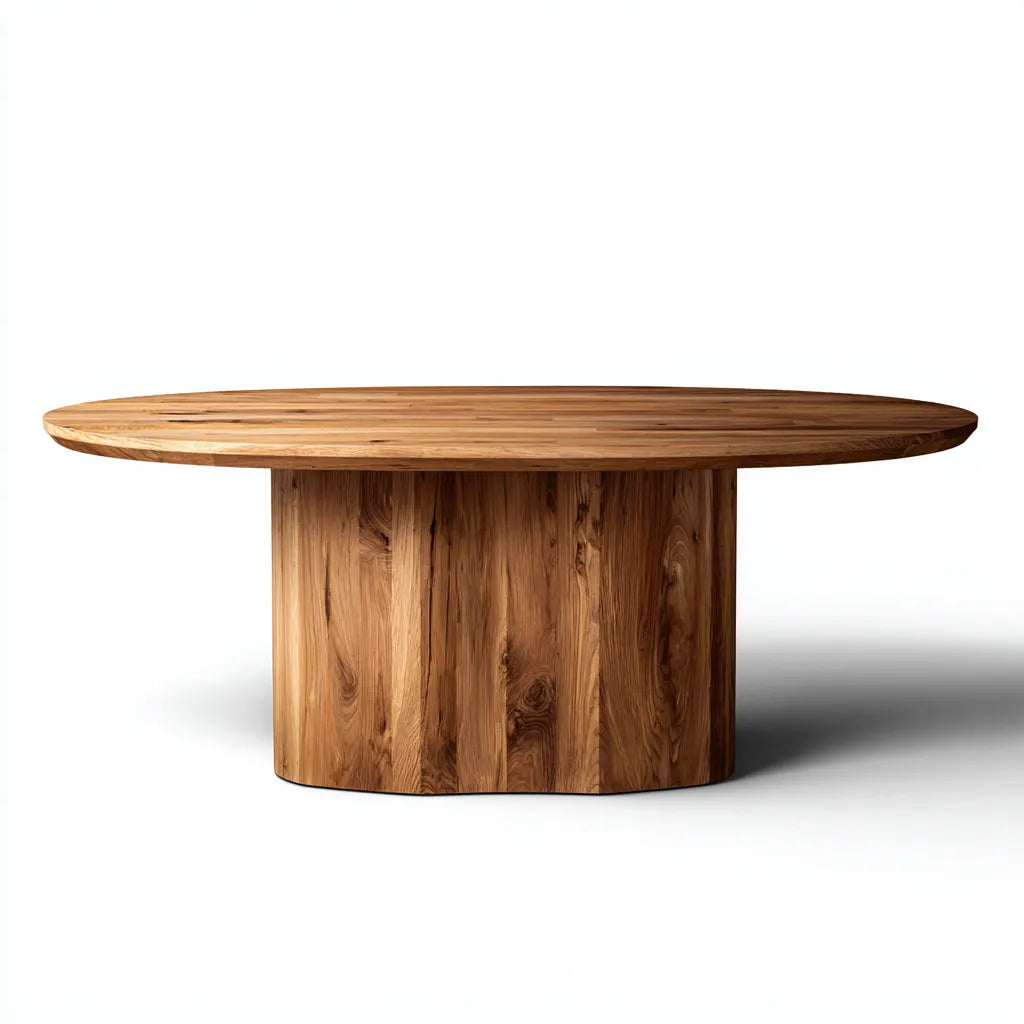 Tavolo da pranzo 140×80×75 cm - noce - sala da pranzo - stile organico per uso quotidiano