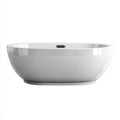 Vasca freestanding 170×75×62 cm in acrilico bianco stile elegante per bagno moderno