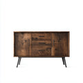 Credenza da sala da pranzo 170×42×78 cm in legno marrone scuro stile moderno per soggiorno