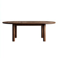 Tavolo da pranzo 200×100×75 cm - marrone scuro - sala da pranzo - stile rustico contemporaneo con piano ovale