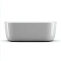 Vasca freestanding 165×78×60 cm in acrilico bianco design moderno per bagno contemporaneo