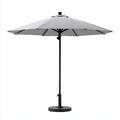 Ampio ombrellone da esterno 300×300×250 cm - grigio nero - copertura ampia per zona pranzo all'aperto
